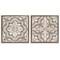Stupell Industries Moroccan Tile in Neutrals 2pc Floater Framed Canvas Wall Art Set Design by Irena Orlov